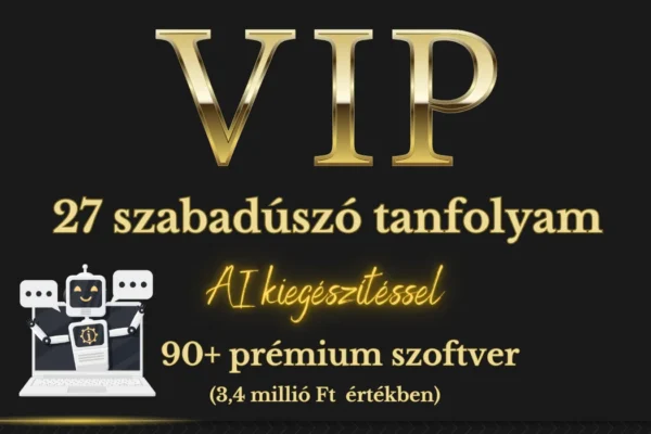 Szabadúszó Tanfolyamok VIP csomag
