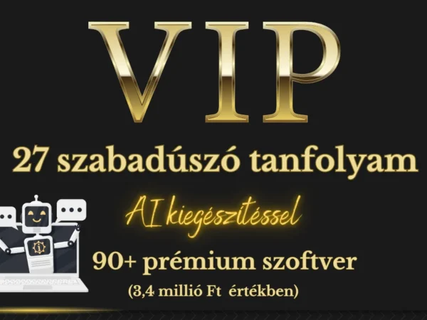 Szabadúszó Tanfolyamok VIP csomag
